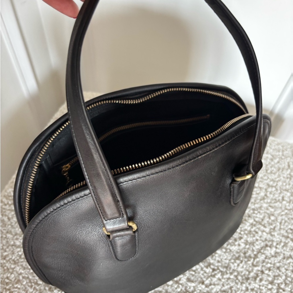 Vintage Coach Pelham Black Leather Bag - Picture 7 of 11